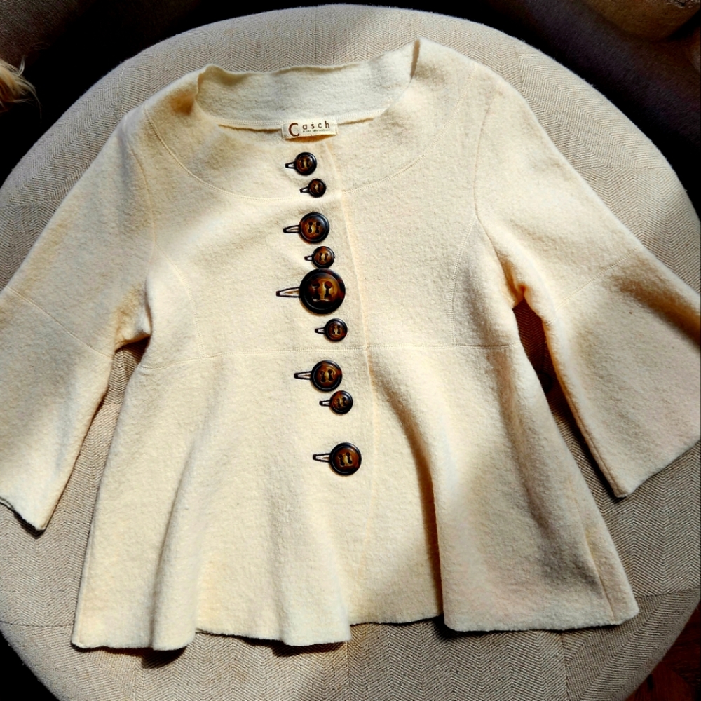 Casch Sweater Jacket with Buttons